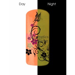 Pudra pigment fosforescent roz somon pentru gel UV, Nded  3 gr, art. 8582